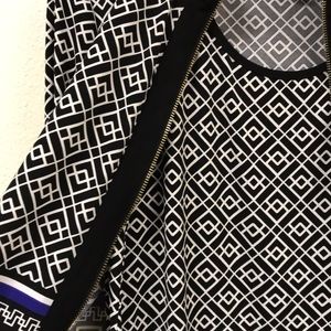 JM Collection zippered cardigan with built-in tank